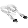 Corsair Premium Sleeved 12V-2x6 zu 12V-2x6-Kabel, Universal - wei&szlig; image number null