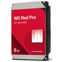 Western Digital Red Pro, SATA 6G, 7,200 RPM, 3.5 inch - 6 TB