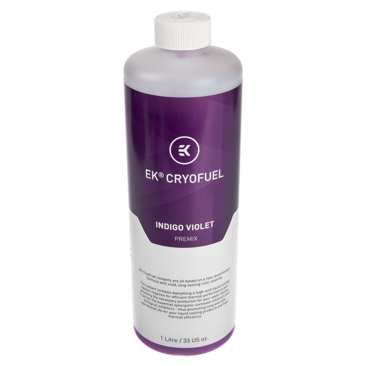 EK Water Blocks EK-CryoFuel Premix, Indigo Violet - 1000ml image number 0