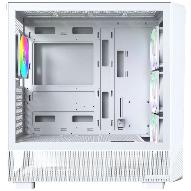 Montech X5 PC-Geh&auml;use, Midi-Tower, E-ATX, ARGB, Tempered Glass - wei&szlig; image number 2