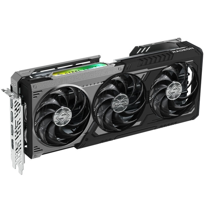 ASRock Radeon RX 9070 XT Steel Legend Dark 16GB Grafikkarte, 16384 MB GDDR6 image number 5
