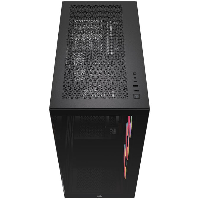 Corsair 3500X LX-R PC Case, Mid Tower, E-ATX, RGB, Tempered Glass - black image number 3
