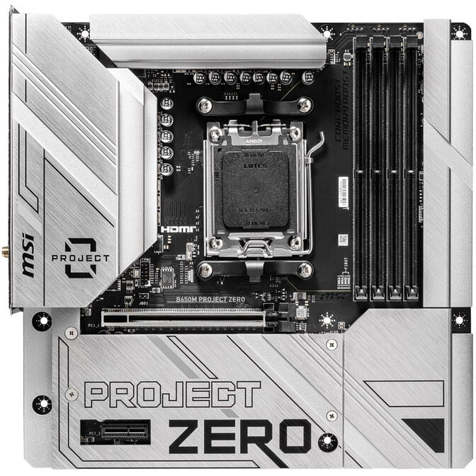 MSI B650M Project Zero, Sockel AM5, AMD B650M - DDR5 image number 2