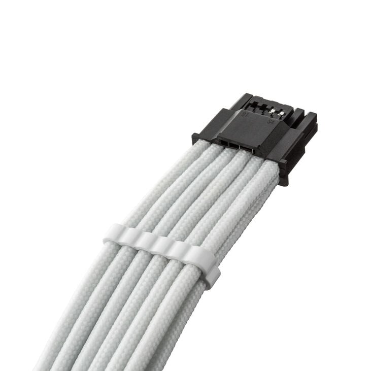 CableMod Universal Pro ModMesh 16-Pin to 16-Pin Cable, Sleeved, StealthSense - white, 60 cm image number 1