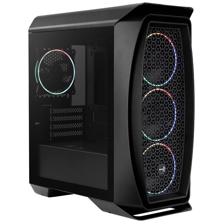 Aerocool Aero One Mini Eclipse Mid Tower, Tempered Glass - Black image number 7