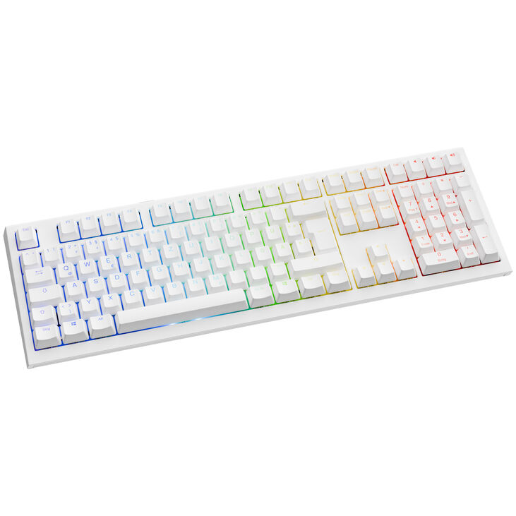 Ducky One X Wireless Gaming Tastatur, induktiv, Hot Swap, RGB - Ducky Inductive Switch, ISO (DE), weiß image number 0
