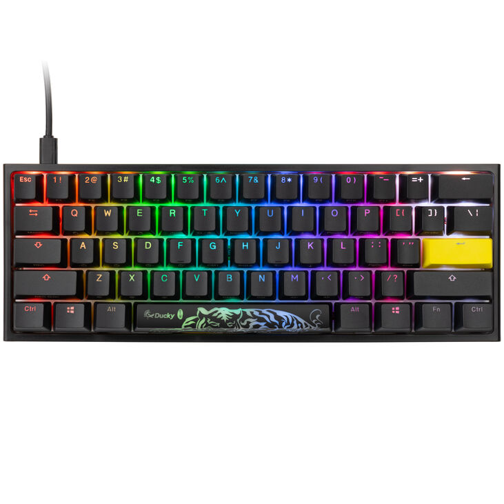 Ducky One 2 Pro Mini Gaming Keyboard, RGB LED - Cherry Red (US) image number 1