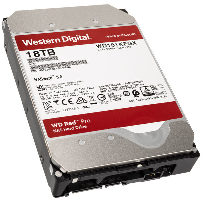 Western Digital Red Pro, SATA 6G, 7.200 U/min, 3,5 Zoll - 18 TB image number 0