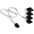 Corsair Kabel, Type 4, PATA Power Connectors, 450mm, 550mm, 650mm, 750mm, einzeln ummantelt - wei&szlig; image number null