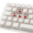 Ducky One 3 Aura White Mini Gaming Tastatur, RGB LED - MX-Red image number null