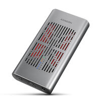 AXAGON AXAGON EEM2-20GD Externes SSD-Geh&auml;use, f&uuml;r 2x NVMe SSDs - grau