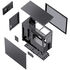 Jonsbo D41 MESH Screen ATX Gehäuse, Tempered Glass - schwarz image number null