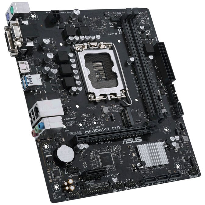 ASUS Prime H610M-R D4-SI, Intel H610 Mainboard, Sockel 1700, DDR4 image number 1