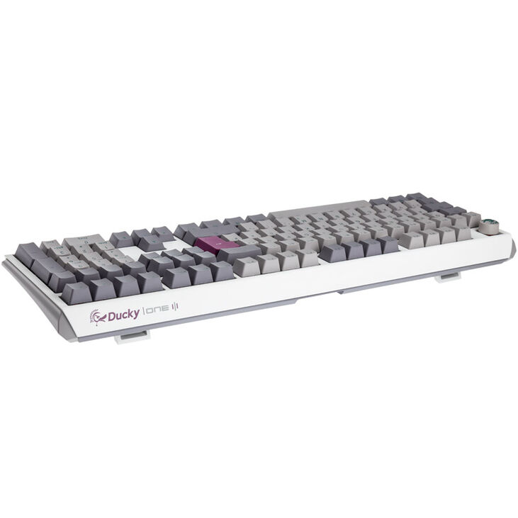 Ducky One 3 Mist Grey Gaming Tastatur, RGB LED - MX-Blue image number 2