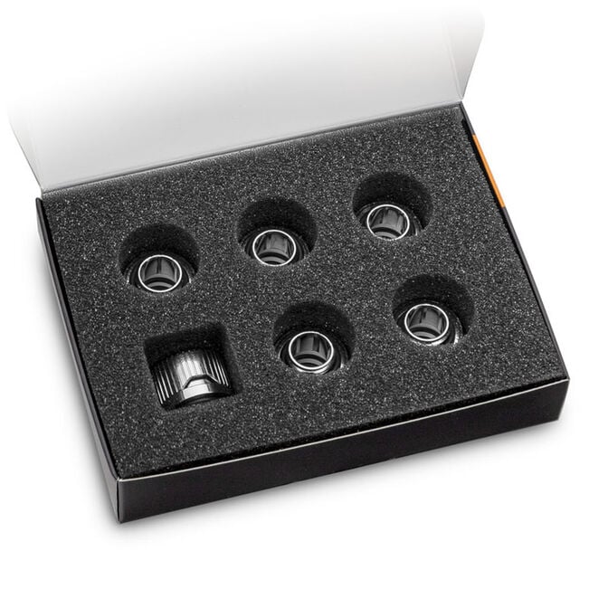 EK Water Blocks EK-Quantum Torque HDC 12 - 6-pack, silver image number 1