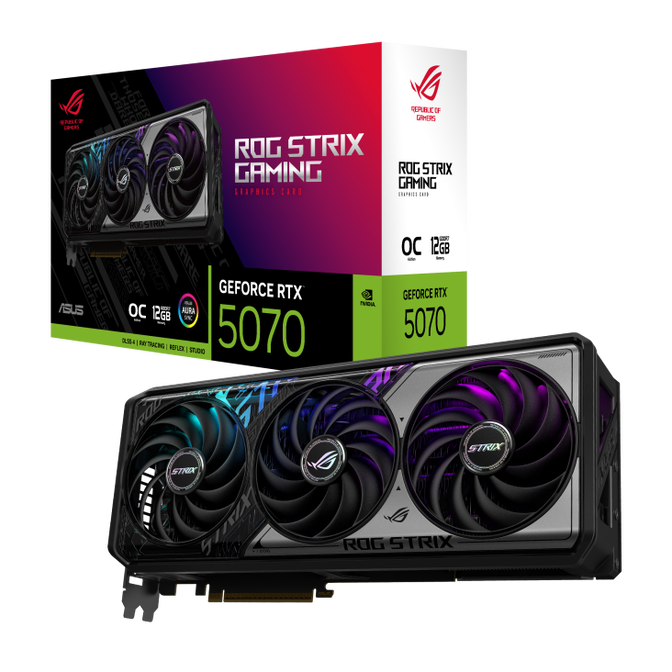 ASUS ROG Strix GeForce RTX 5070 OC Grafikkarte, 12288 MB GDDR7 image number 0