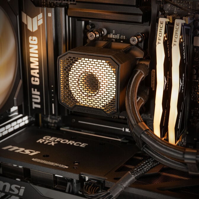 KingForge Gaming-PC Platin, AMD Ryzen 7 7800X3D, RTX 5070 Ti, Phanteks Eclipse G400A &ndash; Fertig-PC image number 4