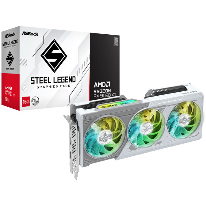 ASRock Radeon 9060 XT SL Grafikkarte, 16384 MB GDDR6 image number 0