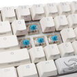 Ducky One 2 Pro Mini White Edition Gaming Tastatur, RGB LED - Cherry Blue (US) image number null