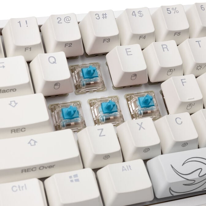 Ducky One 2 Pro Mini White Edition Gaming Tastatur, RGB LED - Cherry Blue (US) image number 7