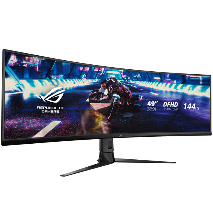 ASUS ROG Strix XG49VQ, 49 inch Gaming Monitor, 144 Hz, VA, FreeSync 2 image number 0