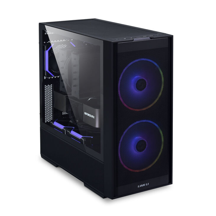 Lian Li LANCOOL 206 Gehäuse, Midi-Tower, ATX, Tempered Glass - schwarz image number 3