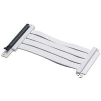 PHANTEKS PCI-E 4.0 x16 Riser Flachband-Kabel, 90 Grad, 22cm - weiß