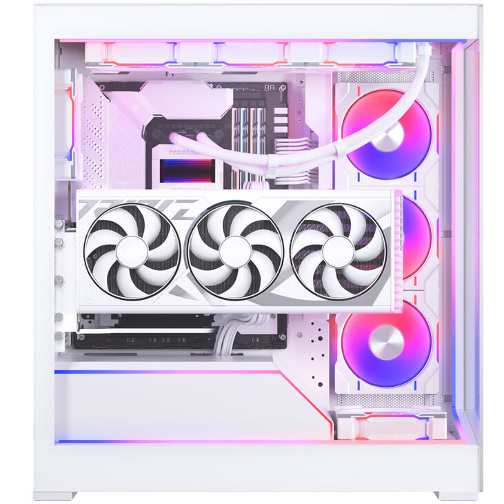 Phanteks Premium Vertical GPU Bracket + PCIe 4.0 x16 Riser Cable, DRGB - 220 mm, white image number 9