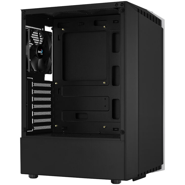 Aerocool Bionic v1 Mid Tower, RGB, Tempered Glass - Black image number 4