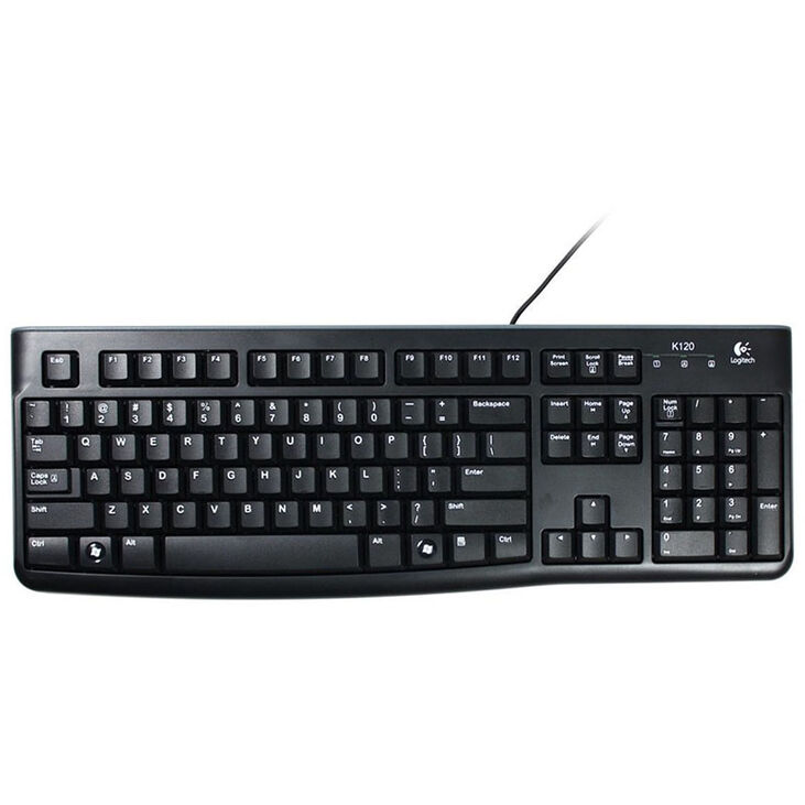 Logitech K120 Keyboard USB - schwarz image number 0