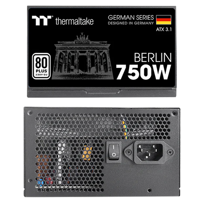 Thermaltake Berlin 80 PLUS Netzteil, ATX 3.1 - 750 W, schwarz image number 4