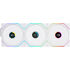 Lian Li UNI FAN TL Wireless LCD Lüfter, ARGB, PWM, 3er-Pack inkl. Controller - Reverse Blade, 120 mm, weiß image number null