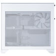 Lian Li O11 Vision-M PC Case, Micro-ATX, Tempered Glass - White image number null
