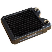 Phobya R27-S120 Radiator, 120 mm Radiator, 18 FPI, Kupferlamellen, 2x G1/4-Zoll-Anschl&uuml;sse - schwarz