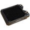 Phobya R27-S120 Radiator, 120 mm radiator, 18 FPI, copper fins, 2x G1/4-inch connectors - black