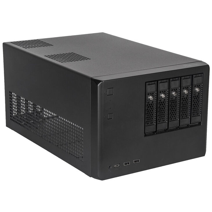 SilverStone SST-CS351B SAS-12G-/SATA-6G-NAS-Gehäuse mit 5 Einschüben image number 0