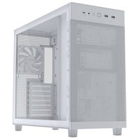 ASUS Prime AP303 PC Case, Mid Tower, ATX, Tempered Glass - White