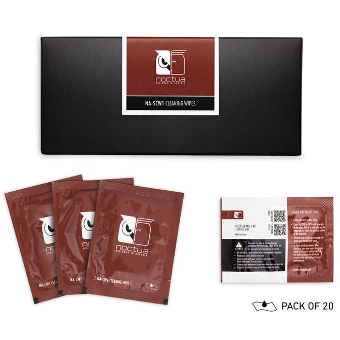 Noctua NA-SCW1 Cleaning Wipes - 20 Pieces image number 2