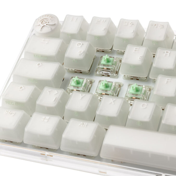 Ducky One 3 Aura White Mini Gaming Keyboard, RGB LED - Gateron Baby Kangaroo image number 4