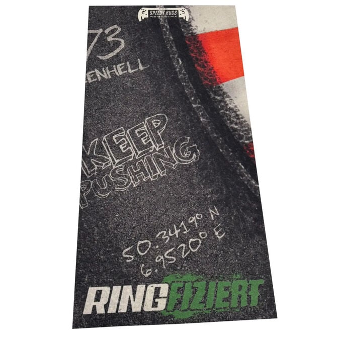 Speedy Rugs "Ringfiziert" SimRacing Teppich image number 1