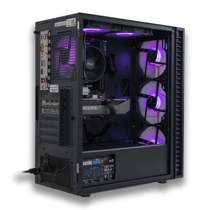 Gaming PC Mach 2, AMD Ryzen 5 7500F, RTX 5060 Ti 16GB - Prebuilt PC with Windows image number 3