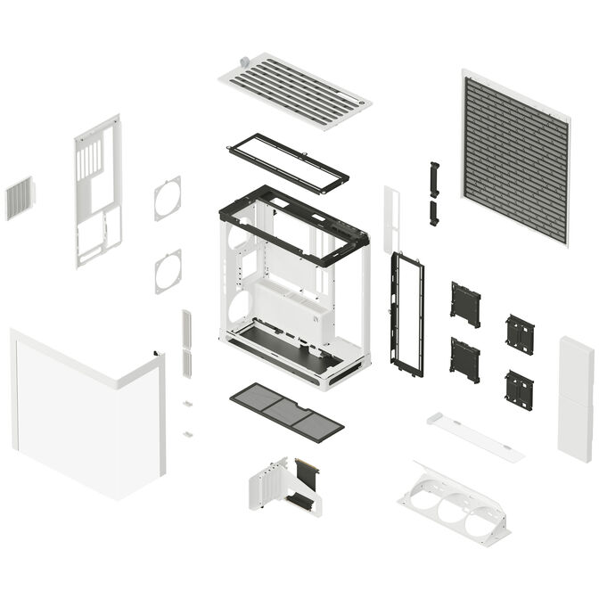 HAVN HS 360 VGPU PC-Geh&auml;use, Midi-Tower, vertikale GPU-Halterung - wei&szlig; image number 14