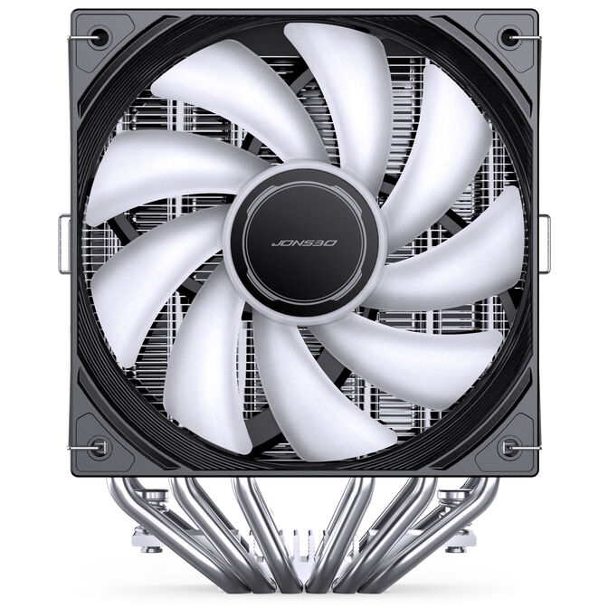 Jonsbo CB80 CPU cooler, dual-tower, 2 x 120mm, PWM, RGB - black image number 7