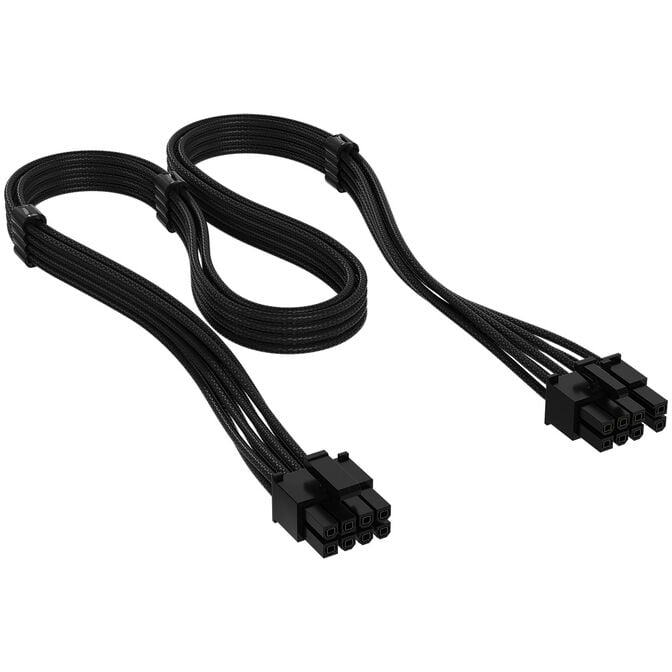 Corsair Cable Set, Type 4, DC Cable Starter Kit, individually sleeved - black image number 8