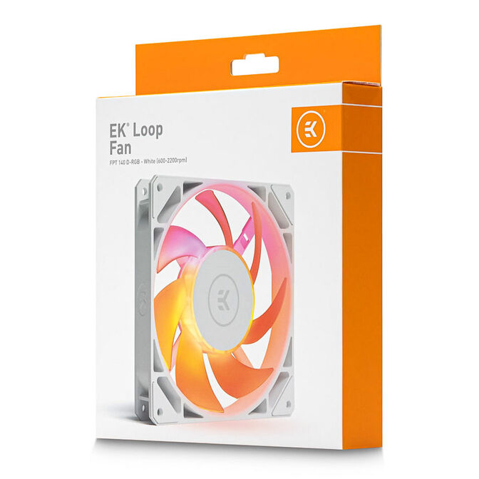 EK Water Blocks EK-Loop FPT 140er DRGB PWM L&uuml;fter, 600-2200U/min - wei&szlig; image number 7