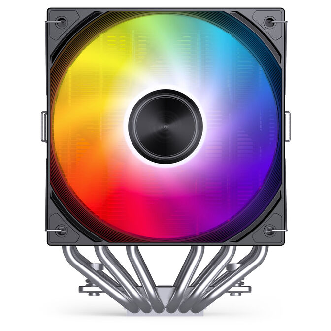 Jonsbo CA80 CPU Cooler, Dual-Tower, 2 x 120mm, PWM, RGB - black image number 6