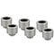 Thermal Grizzly DeltaMate Fitting, Messing, G1/4&rdquo;-Gewinde - nickel, HT14, 6er-Pack