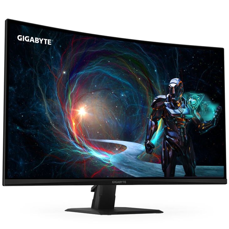GIGABYTE GS32QCA EU, 32 inch Curved Gaming Monitor, 180Hz, WQHD, VA, AdaptiveSync image number 0