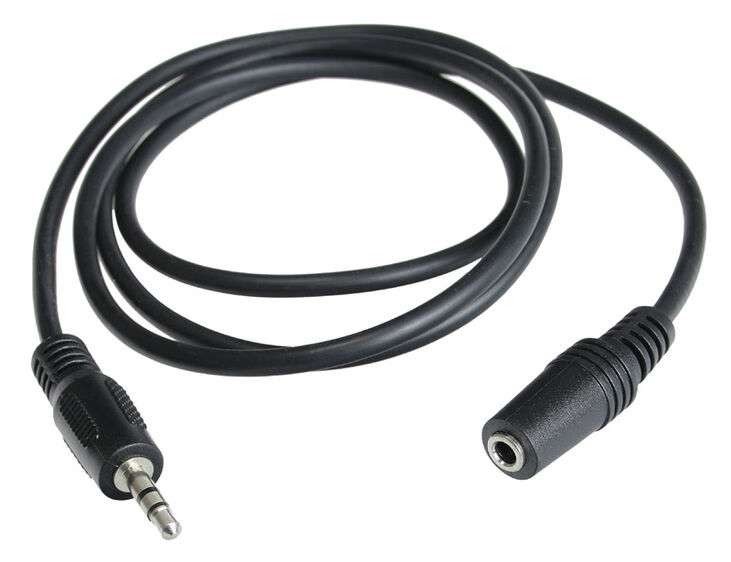 InLine Jack Extension, 3.5mm Jack M/F, Stereo - 1m image number 1