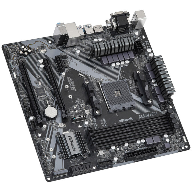 ASRock B450M PRO4 R2.0 Motherboard - B450 Chipset, Socket AM4, DDR4 image number 4